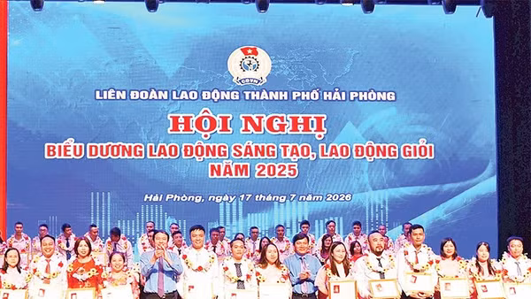 Liên đoàn Lao động thành phố Hải Phòng biểu dương lao động sáng tạo, lao động giỏi năm 2025.