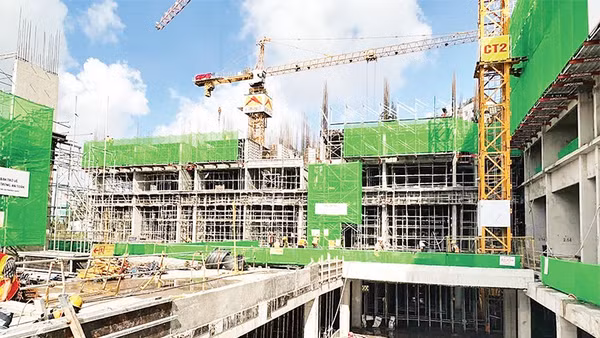 Một dự án nhà ở xã hội đang triển khai tại Thành phố Hồ Chí Minh.