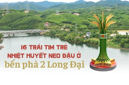 16 trái tim trẻ nhiệt huyết neo đậu ở bến phà 2 Long Đại