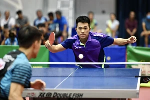 VÐV Ðức Tuân (Hải Dương) giành chức vô địch đơn nam. Ảnh: Duy Linh 