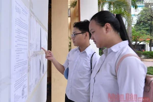 Thí sinh Kỳ thi vào lớp 10 của Hà Nội (Ảnh: THUỶ NGUYÊN)