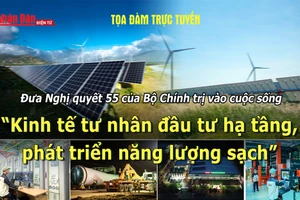 Tọa đàm trực tuyến “Kinh tế tư nhân đầu tư hạ tầng, phát triển năng lượng sạch”