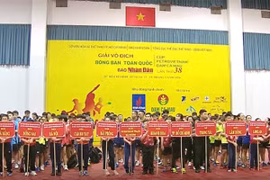 Khai mạc Giải vô địch bóng bàn toàn quốc Báo Nhân Dân năm 2020