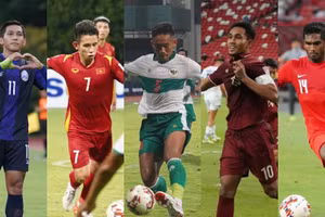 5 cầu thủ được bình chọn xuất sắc nhất lượt đấu thứ tư. (Ảnh: AFF)