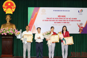 Nam Định tuyên dương các tập thể, cá nhân xuất sắc tại SEA Games 31