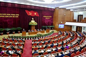 Hội nghị lần thứ 5 Ban Chấp hành Trung ương Ðảng Cộng sản Việt Nam khóa XIII, tháng 5/2022. (Ảnh: Ðăng Khoa)