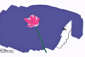 Bông sen vừa nở