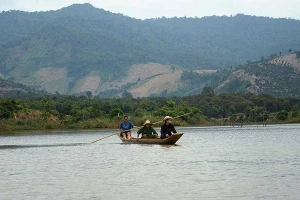 Dòng Pô Kô, đoạn chảy qua địa phận huyện Ia Grai, tỉnh Gia Lai. 