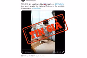 Ảnh chụp màn hình bài đăng đưa thông tin sai sự thật trên mạng xã hội Twitter.