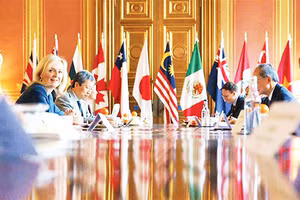 Các thành viên CPTPP họp tại London tháng 10/2020. Ảnh: NIKKEI