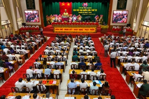 Toàn cảnh Đại hội đại biểu Đảng bộ tỉnh An Giang lần thứ 11, nhiệm kỳ 2020-2025.