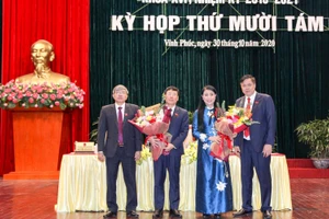 Tân Chủ tịch HĐND và Chủ tịch UBND tỉnh Vĩnh Phúc.
