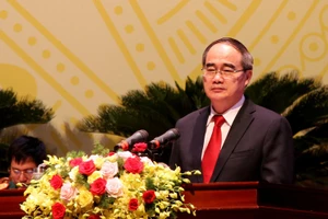 Đồng chí Nguyễn Thiện Nhân phát biểu chỉ đạo Đại hội.