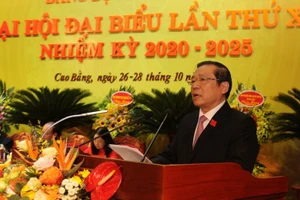 Đồng chí Lại Xuân Môn, Ủy viên T.Ư Đảng, Bí thư Tỉnh ủy Cao Bằng khóa 19.