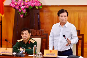 Phó Thủ tướng Trịnh Đình Dũng phát biểu tại buổi làm việc.