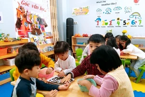 Cần mở lối thoát cho hệ thống trường mầm non ngoài công lập đang trên bờ vực phá sản. (ẢNH: TRƯỜNG V.X)