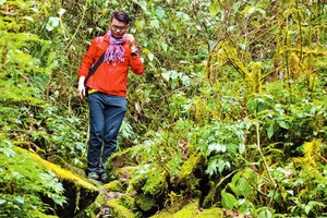 Hành trình leo núi Pu Ta Leng. Ảnh: Khắc Việt