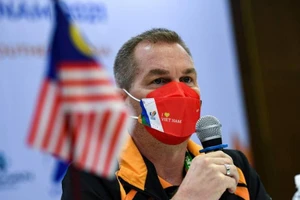 Huấn luyện viên Brad Maloney. (Ảnh: BERNAMA)