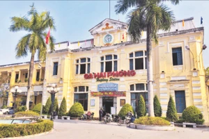 Ga Hải Phòng vẫn còn lưu giữ những nét kiến trúc độc đáo.