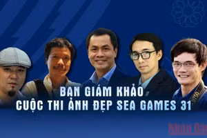 5 thành viên Ban giám khảo. (Ảnh: VŨ DUY)