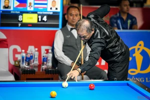 Phù thủy bi-a Reyes có màn khởi đầu thành công tại SEA Games 31. (Ảnh: THÀNH ĐẠT)