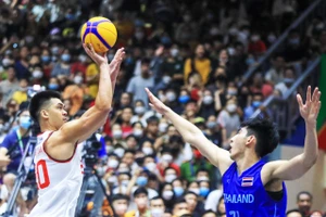 Đầu tàu Chris Dierker thi đấu xuất sắc giúp đội tuyển nam 3x3 Việt Nam lọt vào chung kết. (Ảnh: Minh Phú)