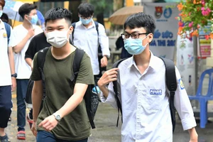 Thí sinh Kỳ thi tốt nghiệp trung học phổ thông 2021. Ảnh: THUỶ NGUYÊN
