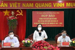 Họp báo thông báo kết quả bầu cử đại biểu Quốc hội khóa XV và đại biểu HĐND các cấp tỉnh Phú Yên, nhiệm kỳ 2021-2026.