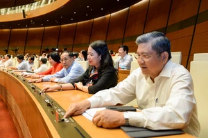 Đại biểu Quốc hội biểu quyết tại Kỳ họp thứ 10, Quốc hội khoá XIV