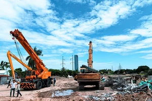 Đẩy nhanh thi công tuyến đường nối nút giao Nam cầu Bính tới ngã tư đường Tôn Đức Thắng - đường Máng Nước - Quốc lộ 5. 