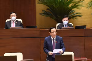 Bộ trưởng Lao động - Thương binh và Xã hội Đào Ngọc Dung.(Ảnh: QUANG HOÀNG)