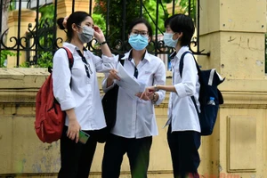 Thí sinh tại Kỳ thi tốt nghiệp THPT 2021. Ảnh: THUỶ NGUYÊN