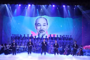 Một tiết mục trong chương trình. (Ảnh:NAM NGUYỄN)