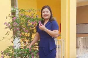 Võ Thị Hương - người đoạt giải Nhất tuần thi thứ tám.