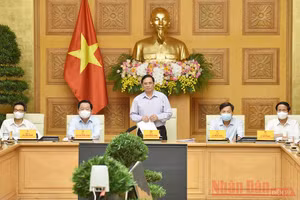 Thủ tướng Phạm Minh Chính phát biểu tại buổi gặp mặt.