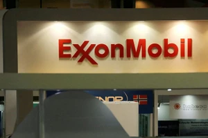 Logo của tập đoàn dầu khí hàng đầu nước Mỹ, Exxon Mobil. (Ảnh: Reuters)