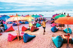 Bãi biển ở Bali.