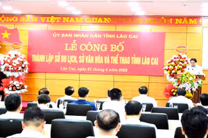 Công bố thành lập Sở Du lịch Lào Cai.