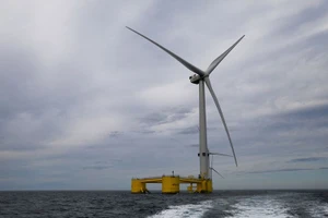 Turbine điện gió ngoài khơi ở Viana do Castelo, Bồ Đào Nha. (Ảnh: Reuters)