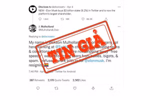 Ảnh chụp màn hình dòng tweet đăng nội dung châm biếm về khoản đầu tư của tỷ phú Elon Musk tại Twitter.