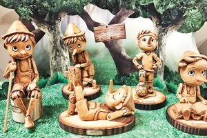 Những món đồ chơi Pinocchio đầy sáng tạo của nghệ nhân Bartolucci.