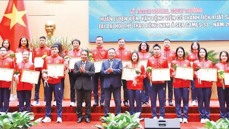 Thành ủy, HĐND, UBND Thành phố Hà Nội tổ chức tuyên dương, tặng thưởng vận động viên Thủ đô có thành tích cao tại SEA Games 33.