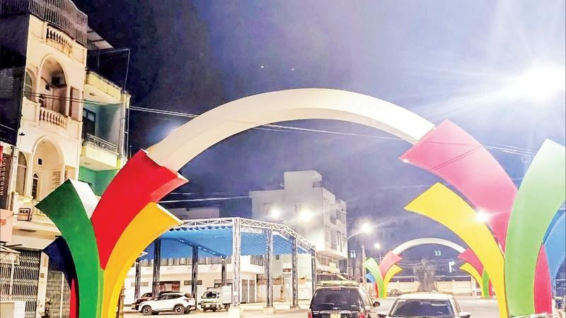 Khu vực triển khai đề án “Phố đêm Chợ Nhỏ” ở Pleiku.