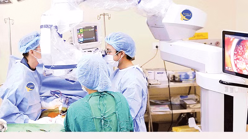 Một ca phẫu thuật tại Bệnh viện Đa khoa Xuyên Á Tây Ninh.