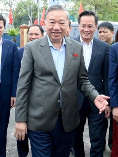 Tổng Bí thư Tô Lâm dự hội nghị tiếp xúc cử tri tỉnh Hưng Yên sau Kỳ họp thứ 10, Quốc hội khóa XV. 