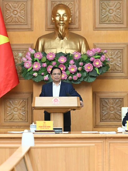Thủ tướng Phạm Minh Chính dự và phát biểu chỉ đạo Hội nghị.