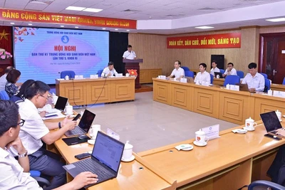 Toàn cảnh hội nghị tại đầu cầu Hà Nội.