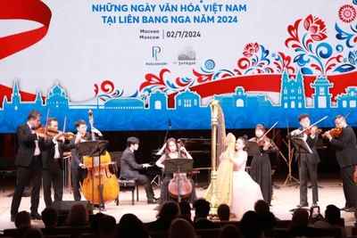 Lễ khai mạc những ngày văn hóa Việt Nam tại Liên bang Nga năm 2024. (Ảnh BỘ VHTT&DL)