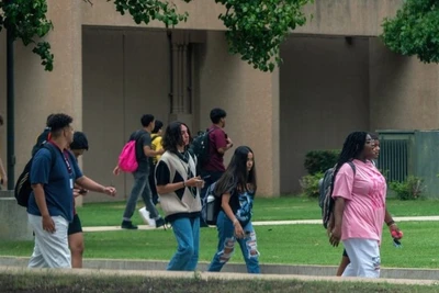 Khuôn viên một trường học ở Texas, Mỹ. (Ảnh: Tân Hoa xã)