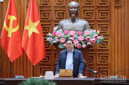 Thủ tướng Chính phủ Phạm Minh Chính kết luận cuộc họp. (Ảnh: Trần Hải)